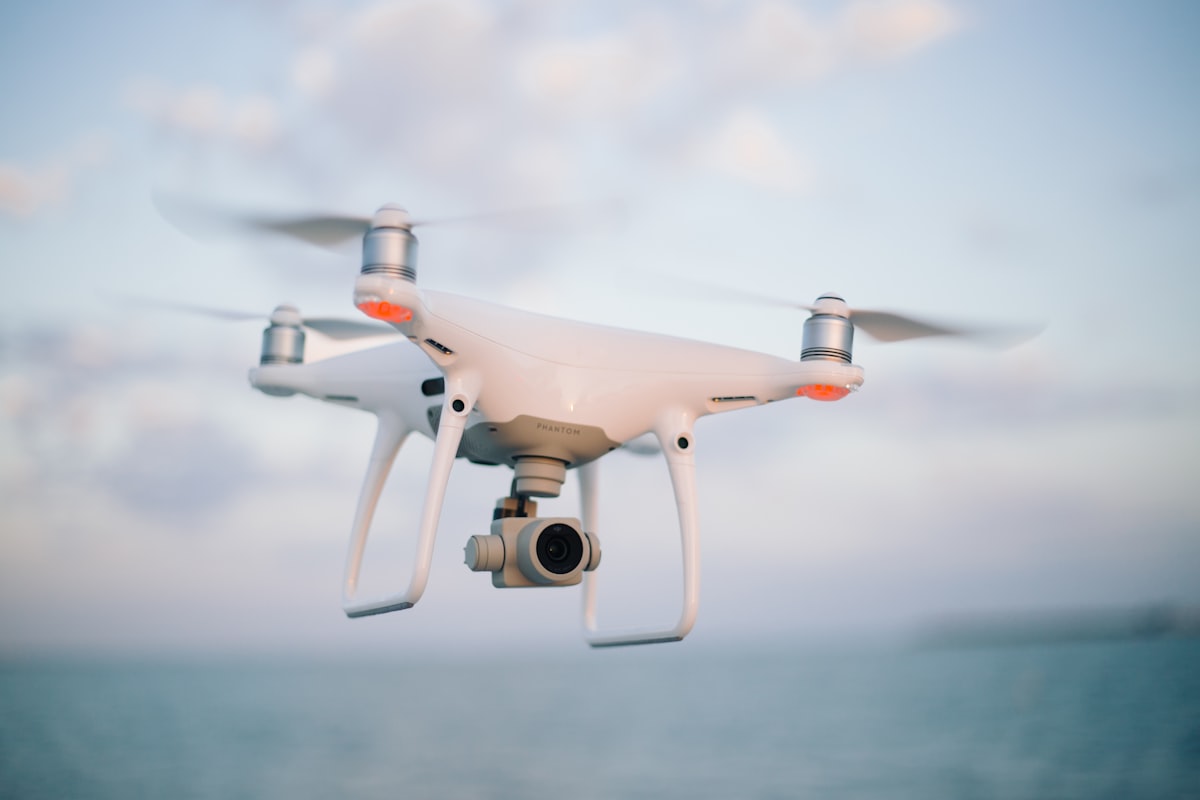 DJI drone in flight — ready for a planned mission